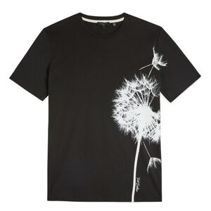 Ted Baker London Black Tshirt with Dandelion design
